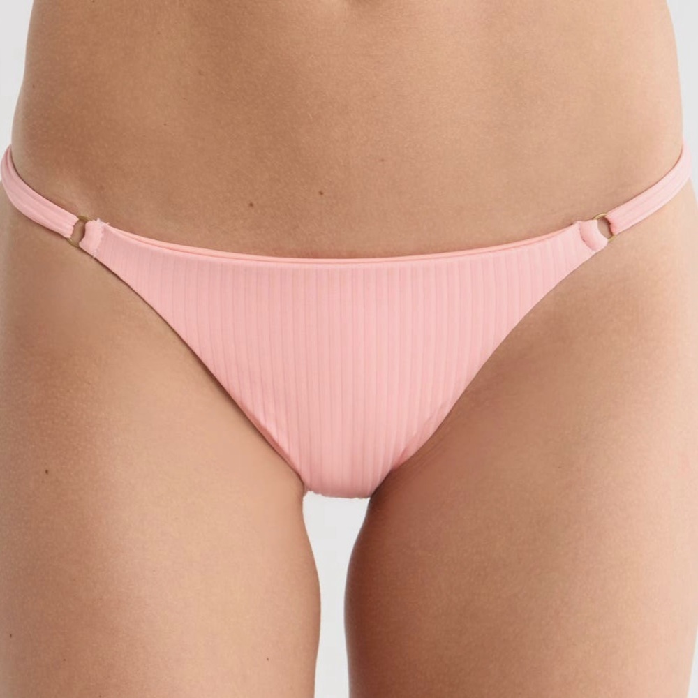 NWT Vitamin A Pink Coral Bikini Top and Bottoms Size Large - Picture 5 of 10